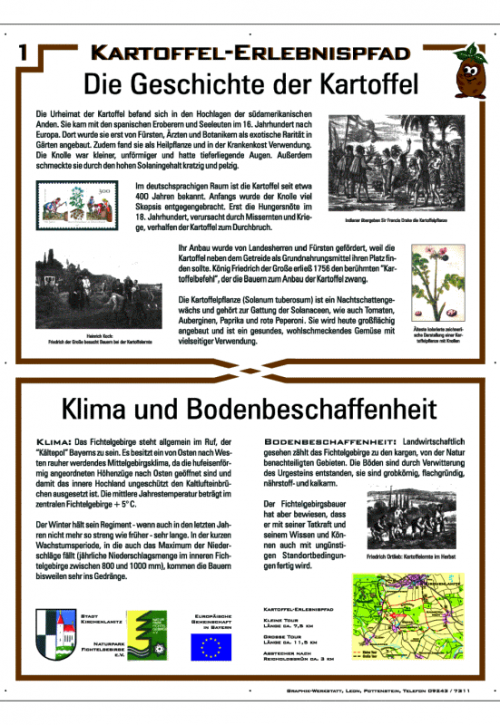 Kartoffelerlebnispfad Tafel 1